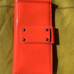 Kate Spade Patent Neon Pink Wallet